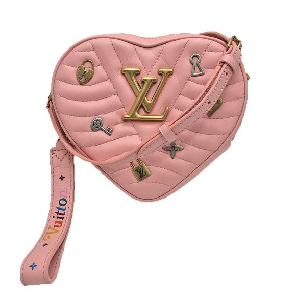 Louis Vuitton Wave Love Lock Monogram Calf Leather Pink 2way Shoulder Bag - Picture 1 of 10